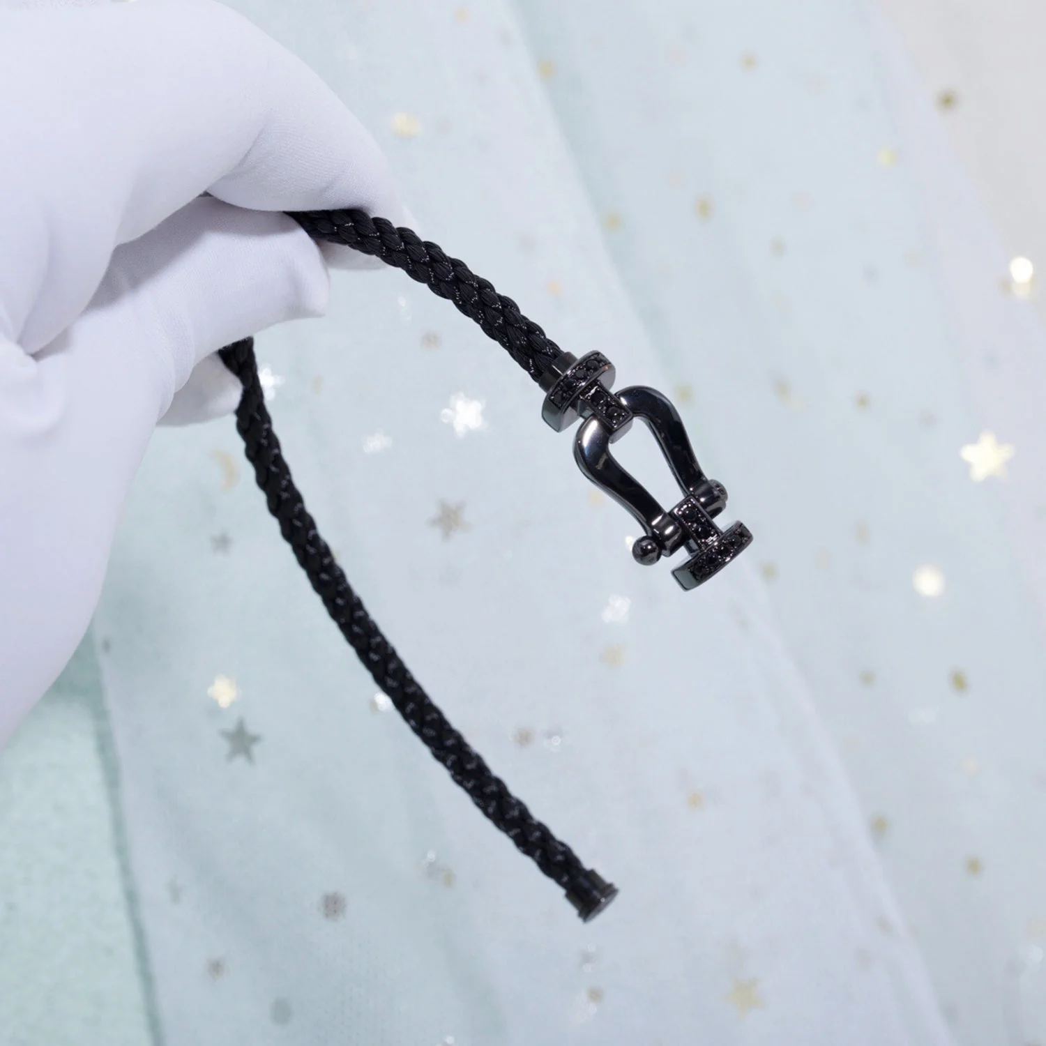 [FE]FORCE LARGE SERIES HORSESHOE BLACK SAMURAI BRACELET