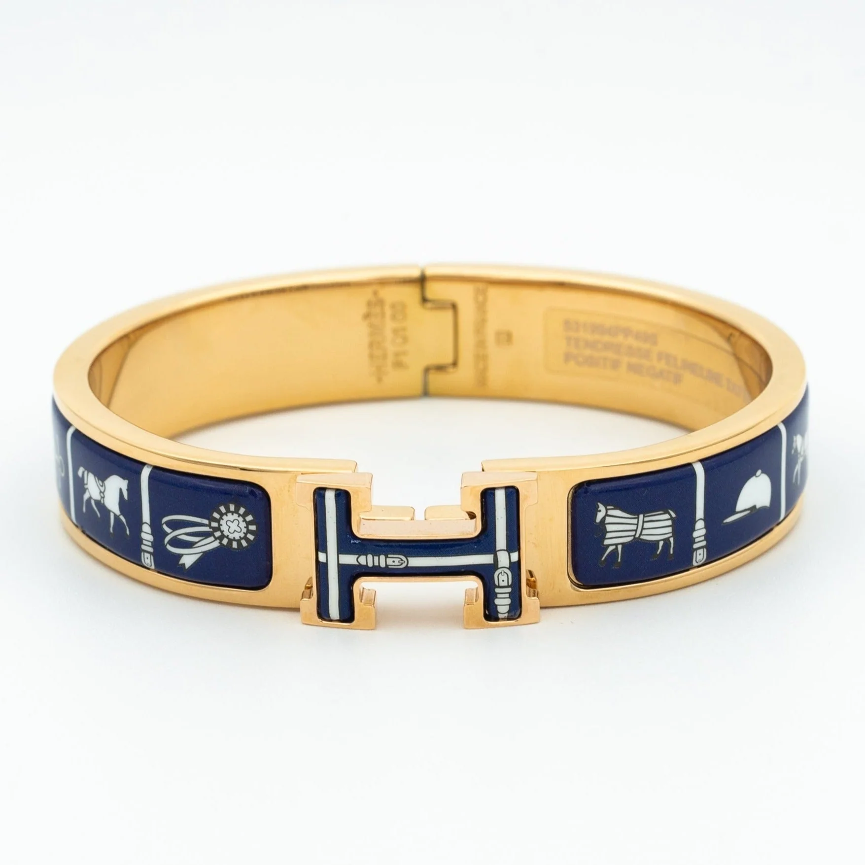[HMES]H BRACELET BLUE CERAMIC