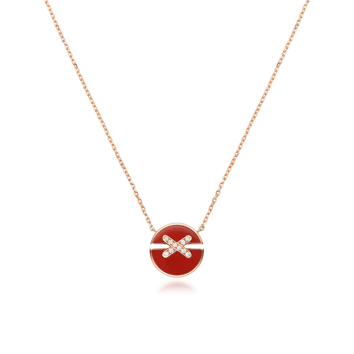 [CH]JEUX DE ROSE GOLD DIAMOND NECKLACE
