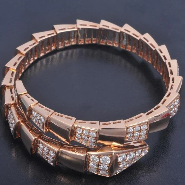 [BV]SERPENTI BRACELET PINK GOLD DIAMOND