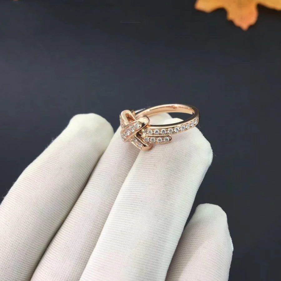 [CH]JEUX DE RING PINK GOLD DIAMOND