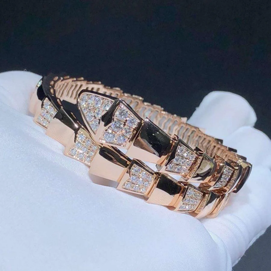 [BV]SERPENTI BRACELET PINK GOLD DIAMOND