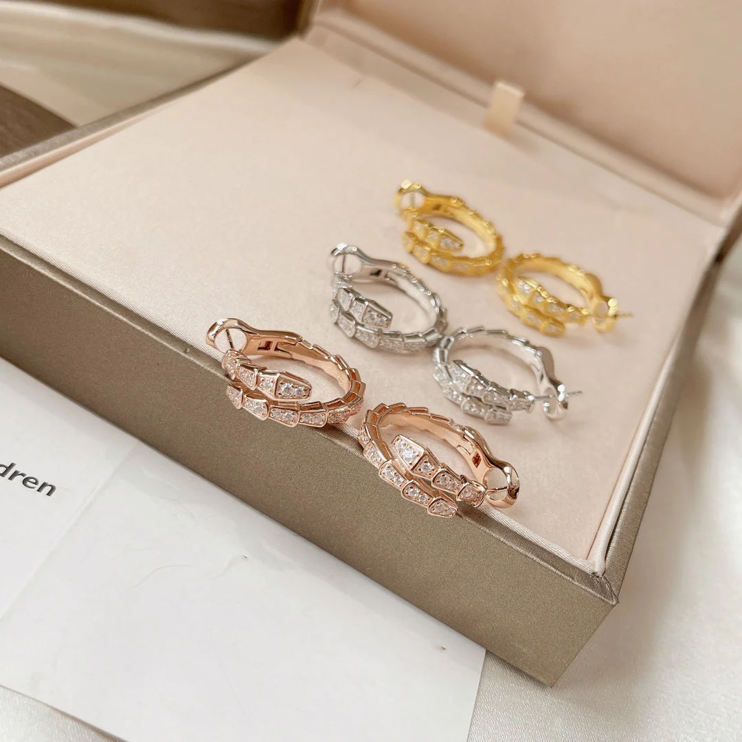 [BV]SERPENTI EARRINGS DIAMOND