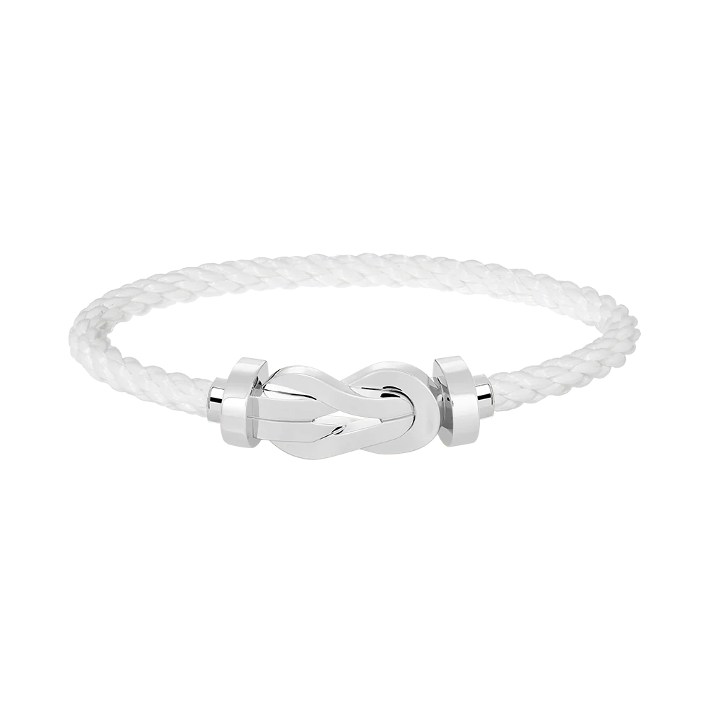 [FE]CHANCE LARGE 8 FIGURE BUCKLE NO DIAMOND BRACELET SILVER
