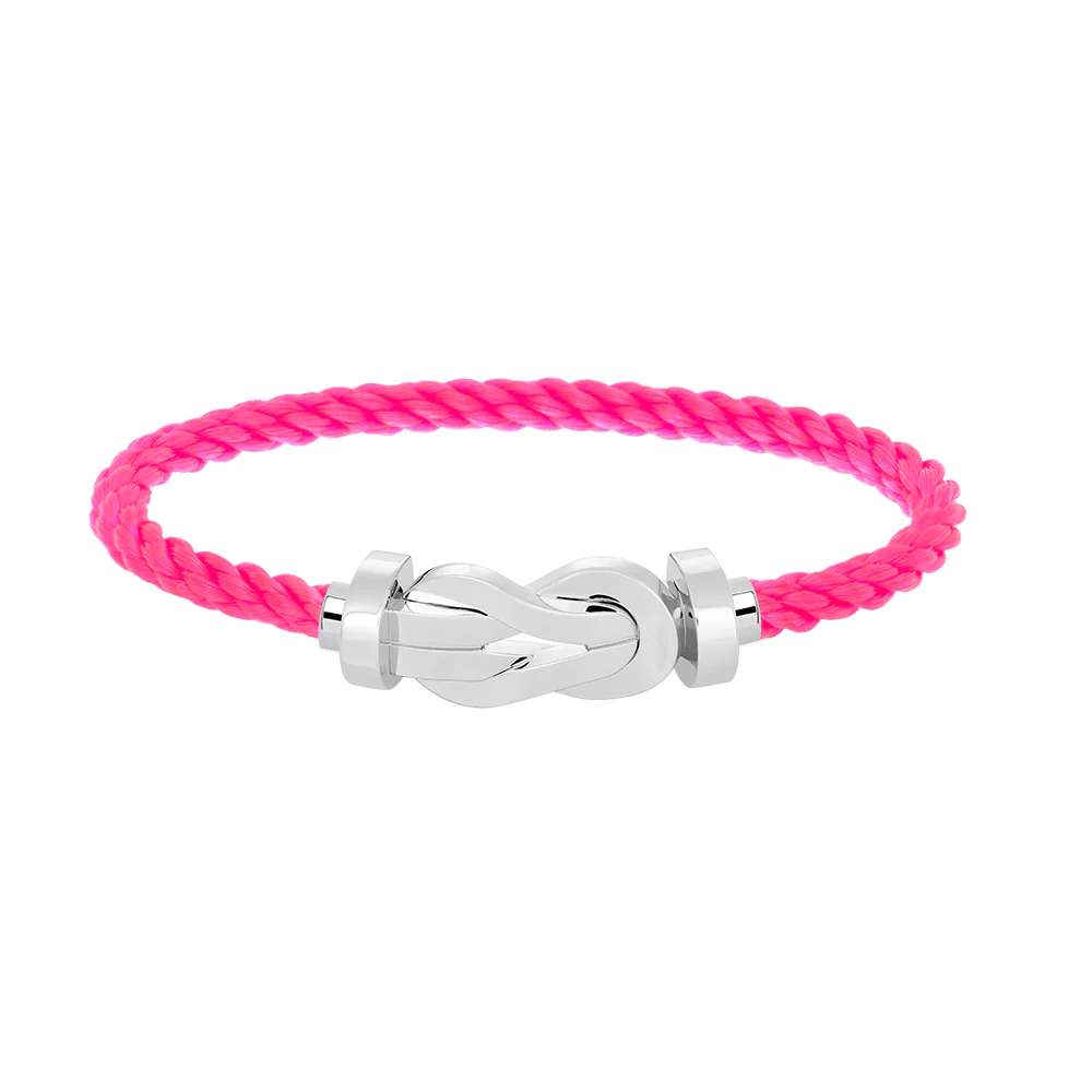 [FE]CHANCE LARGE 8 FIGURE BUCKLE NO DIAMOND BRACELET SILVER