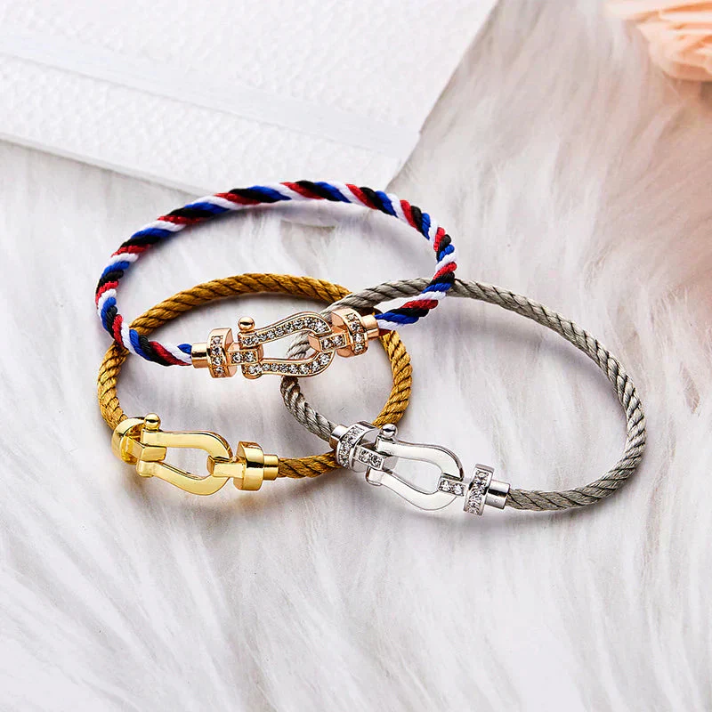 [FE]FORCE LARGE HORSESHOE NO DIAMOND BRACELET GOLD