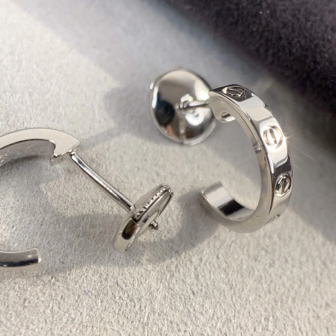 [CT]LOVE EARRINGS 2.65MM SILVER