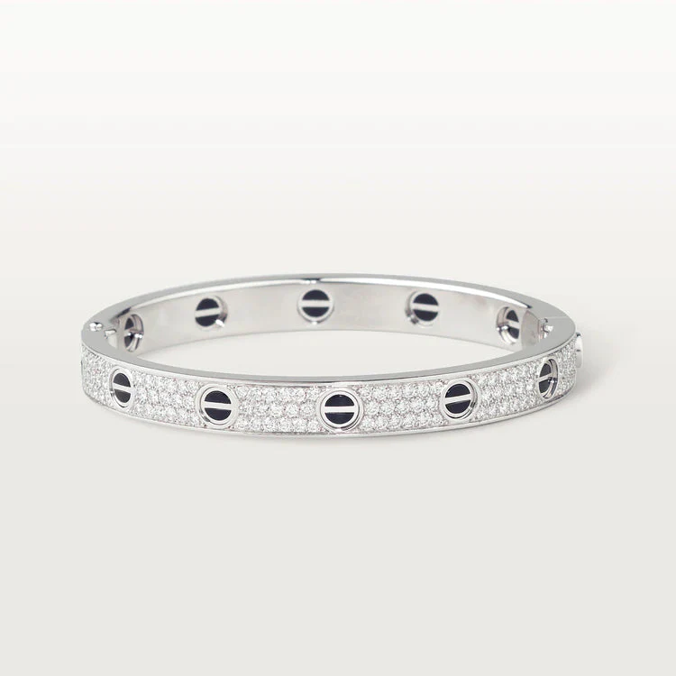[CT]LOVE BRACELET 6.1MM DIAMOND-PAVED CERAMIC