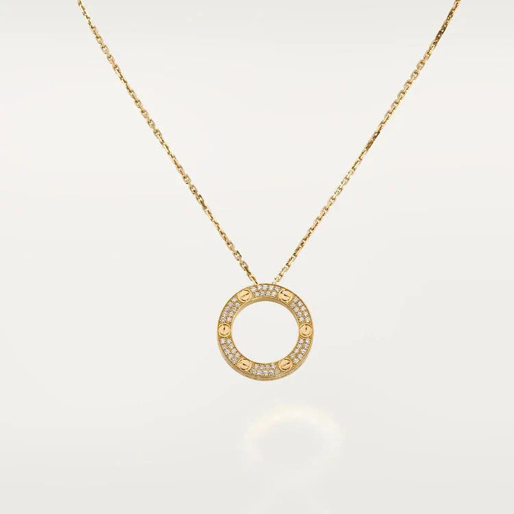 [CT]LOVE NECKLACE ADJUSTABLE ROSE GOLD