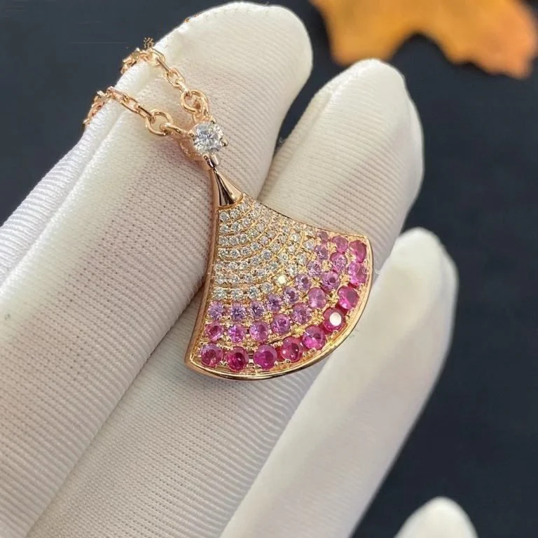 [BV]DREAM NECKLACE PINK GOLD PINK DIAMOND
