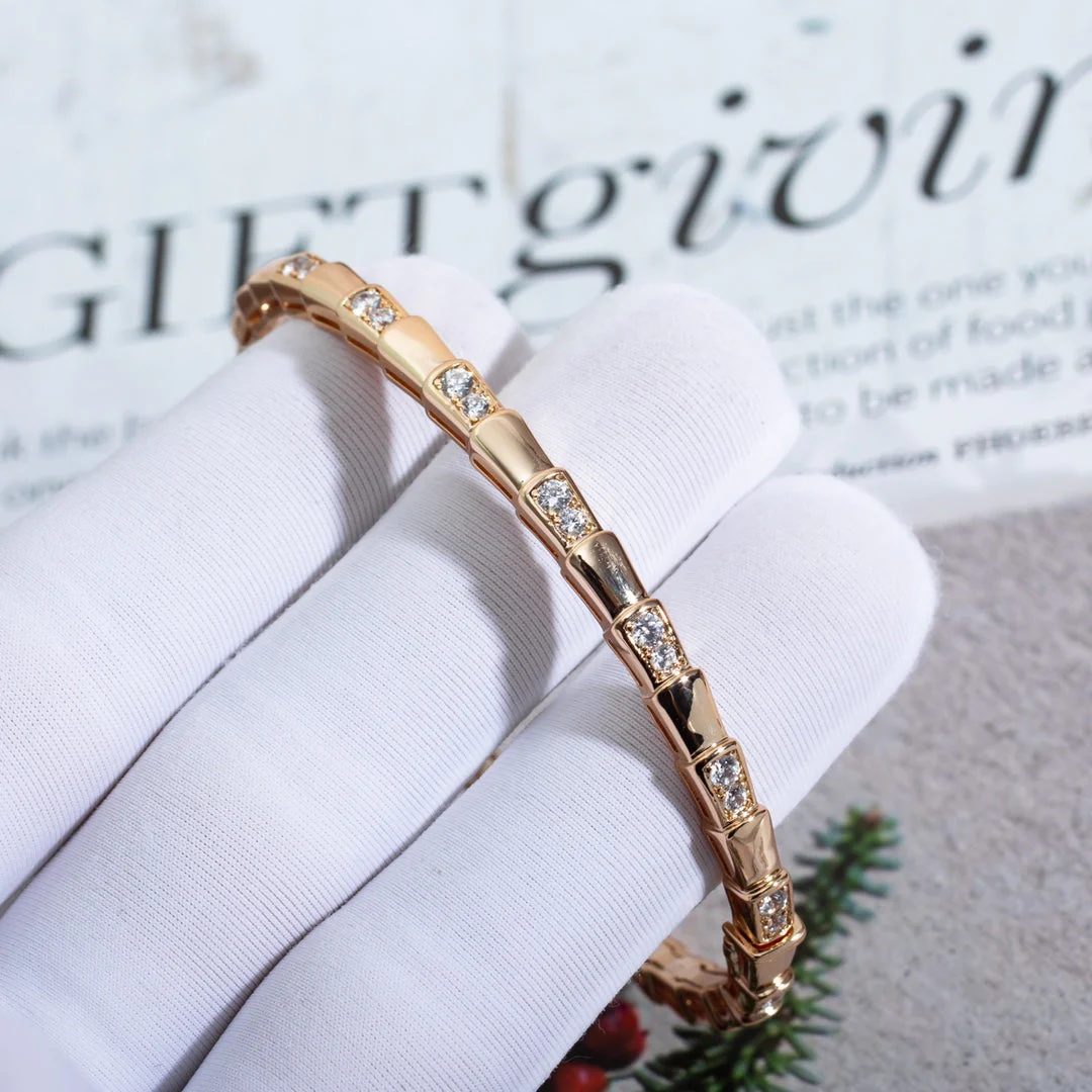 [BV]SERPENTI BRACELET PINK GOLD DIAMOND