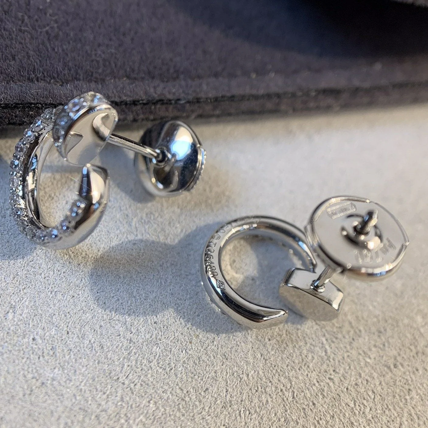 [CT]JUSTE EARRINGS SILVER DIAMONDS