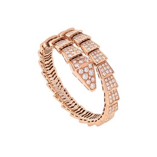 [BV]SERPENTI BRACELET 8MM PINK GOLD DIAMOND