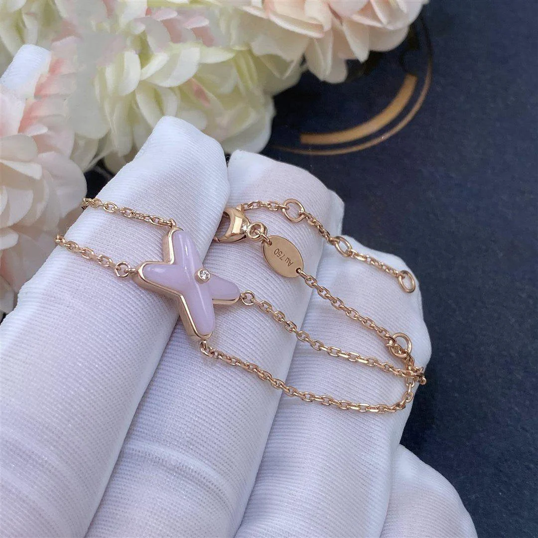 [CH]JEUX BRACELET PINK MOP PINK GOLD 1 DIAMOND