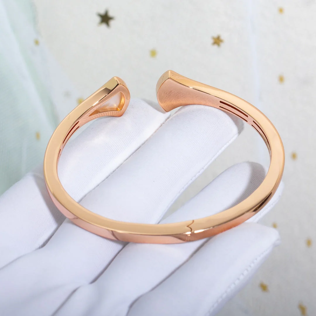 [BV]DREAM BRACELET OPEN PINK GOLD MOP DIAMOND