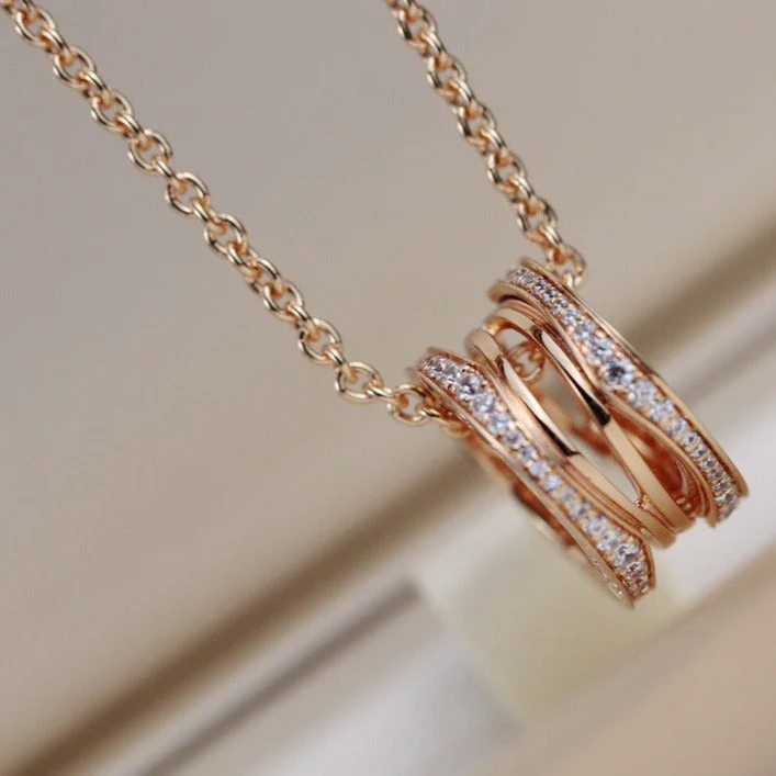 [BV]ZERO 1 PINK GOLD NECKLACE