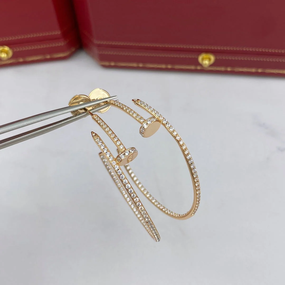 [CT]JUSTE EARRINGS FULL DIAMONDS 1.8MM