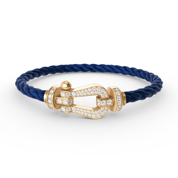 [FE]FORCE LARGE HORSESHOE FULL DIAMOND BRACELET GOLD