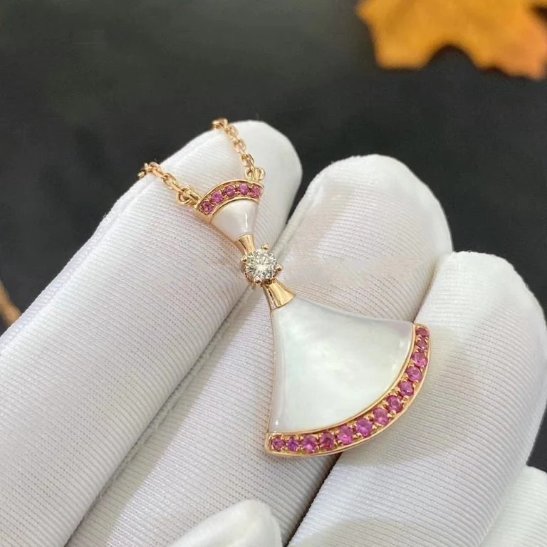 [BV]DREAM NECKLACE MOP PINK DIAMOND