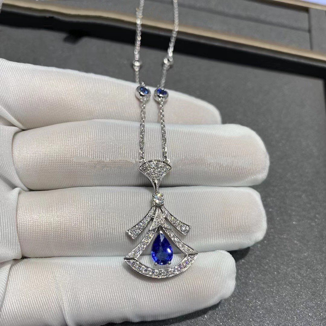 [BV]DREAM NECKLACE AGATE DIAMOND SILVER