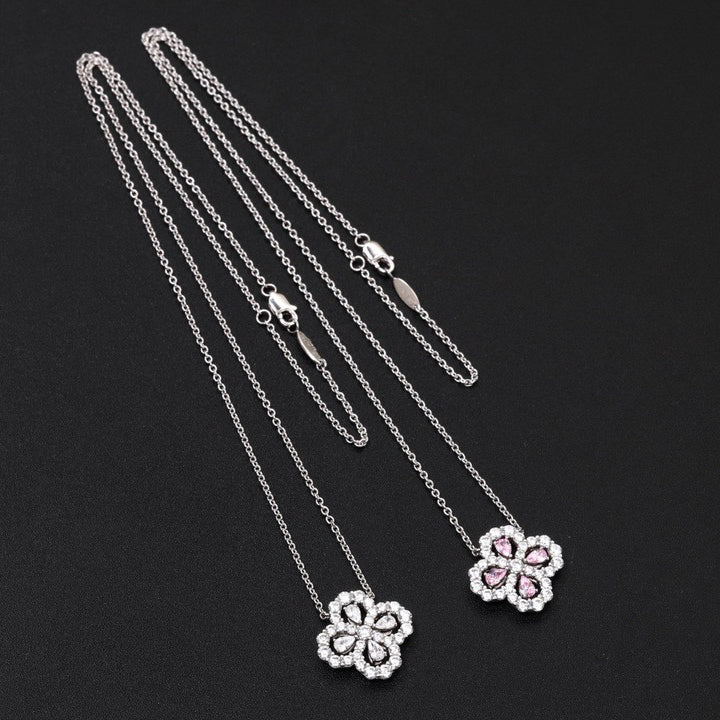 [VA]LOOP NECKLACE FULL MOTIF DIAMOND 16MM MULTIPLE COLORS