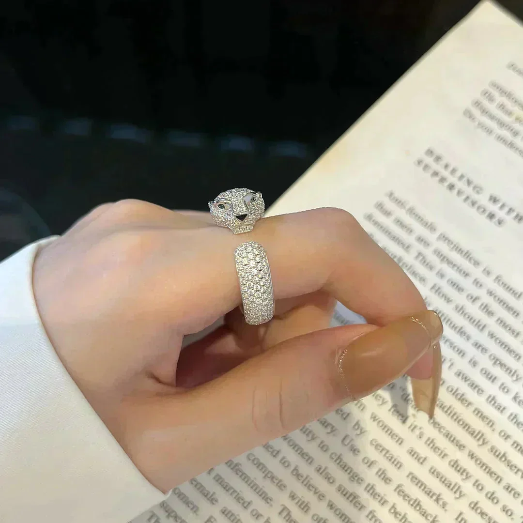[CT]PANTHERE 5.5MM ALL DIAMOND RING