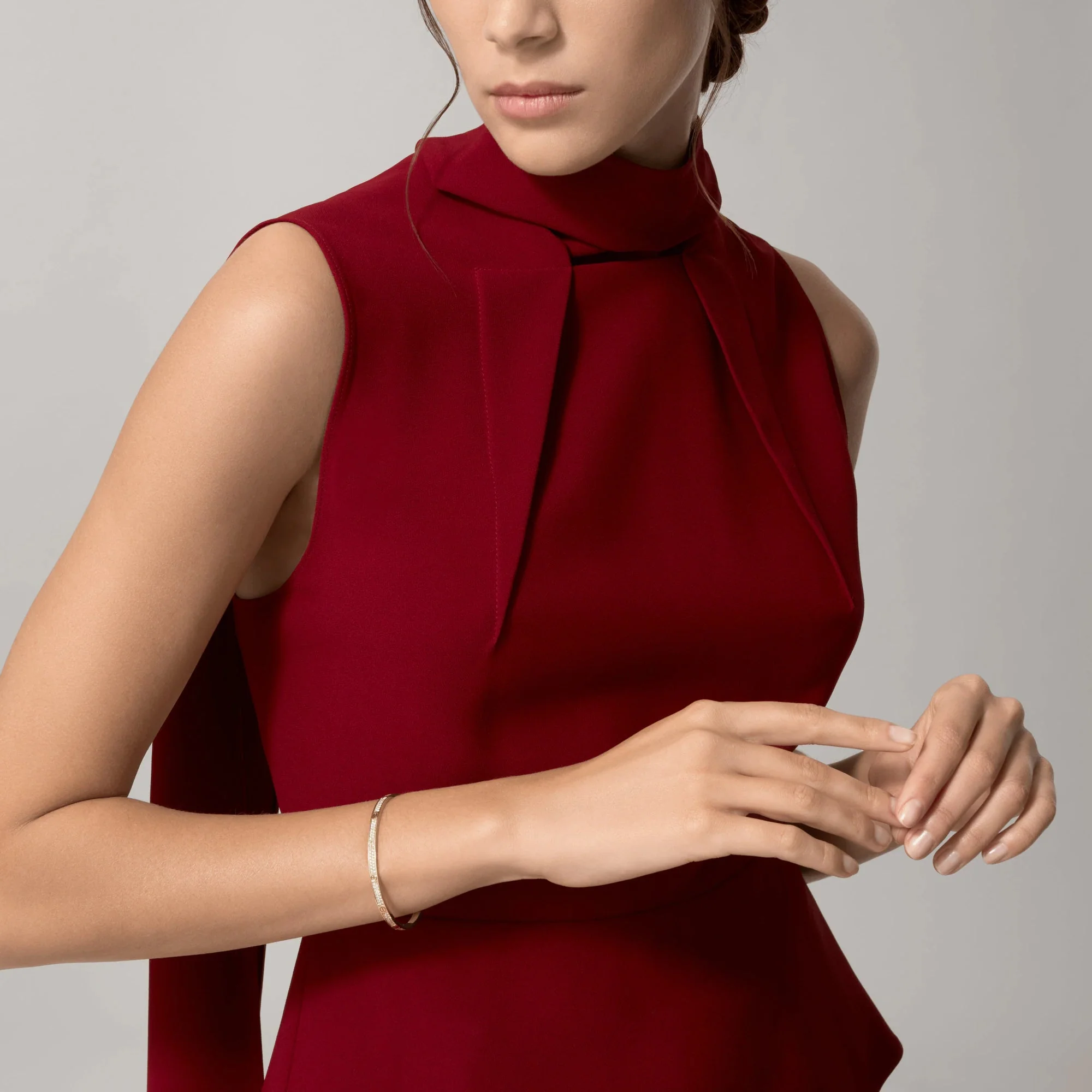 [CT]LOVE BRACELET 3.65MM DIAMOND-PAVED SILVER