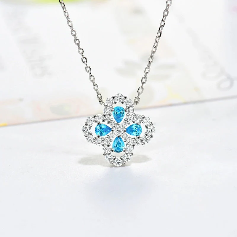 [VA]LOOP NECKLACE FULL MOTIF DIAMOND 16MM MULTIPLE COLORS