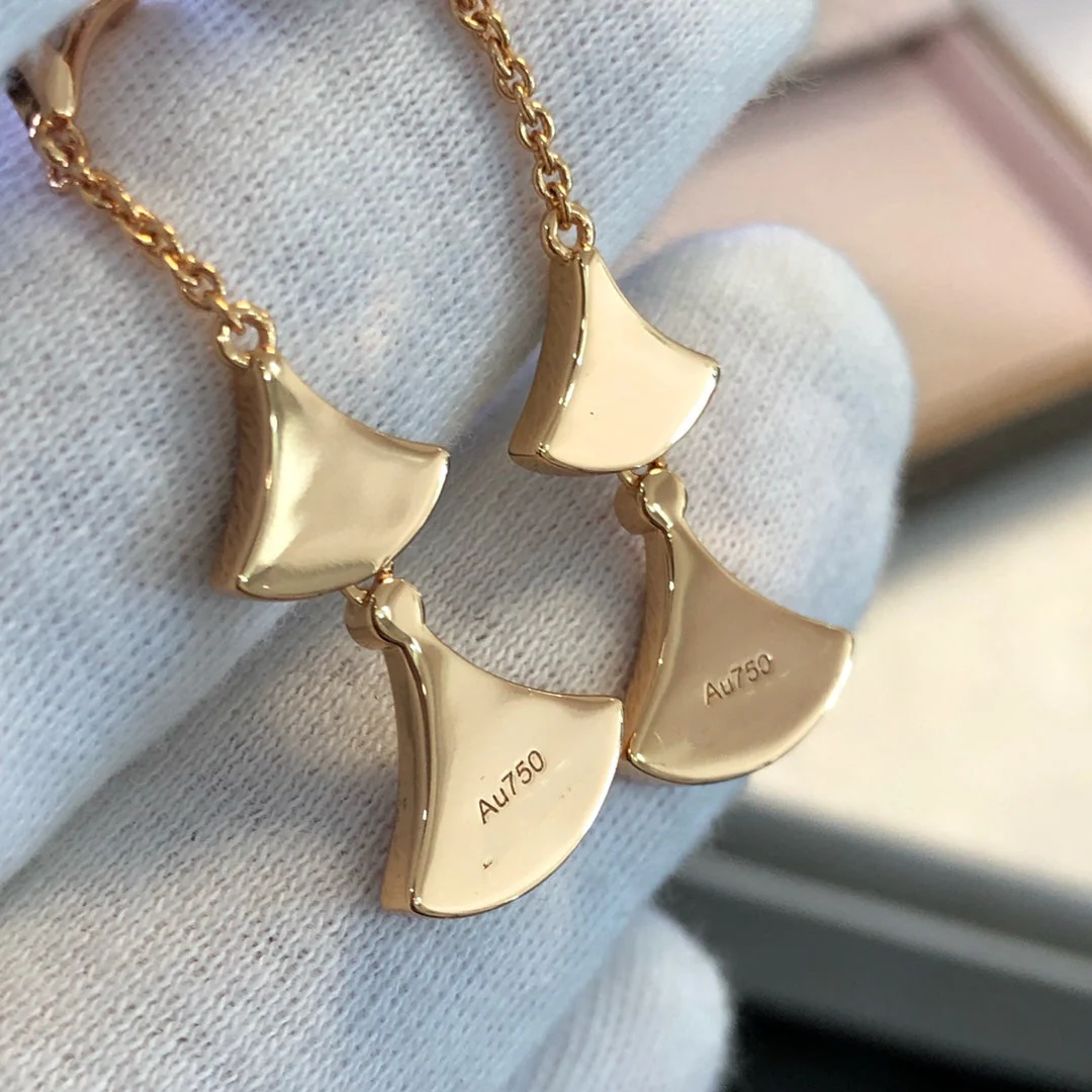 [BV]DREAM EARRINGS 3 MOTIFS MALACHITE MOP PINK GOLD