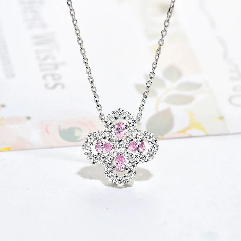 [VA]LOOP NECKLACE FULL MOTIF DIAMOND 16MM MULTIPLE COLORS