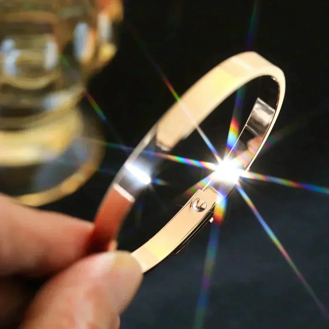 [Hmes]KELLY SILVER DIAMOND BRACELET