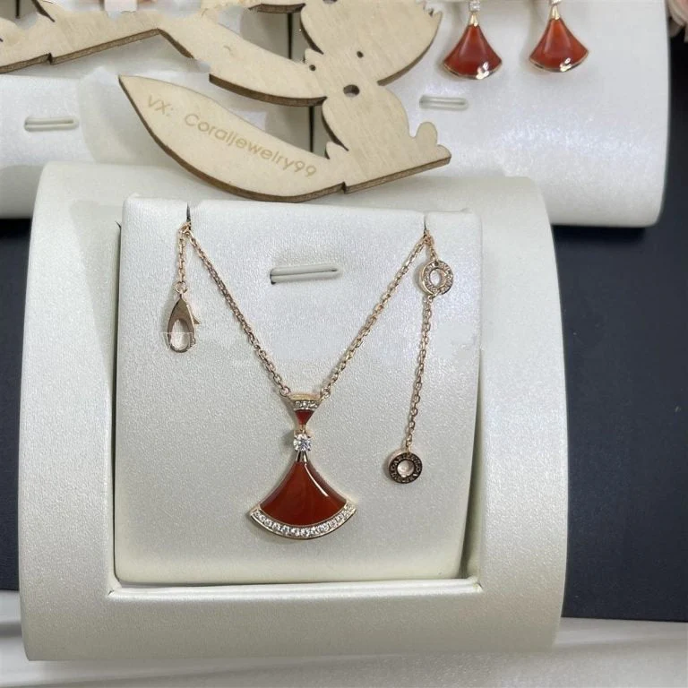 [BV]DREAM NECKLACE CARNELIAN DIAMOND