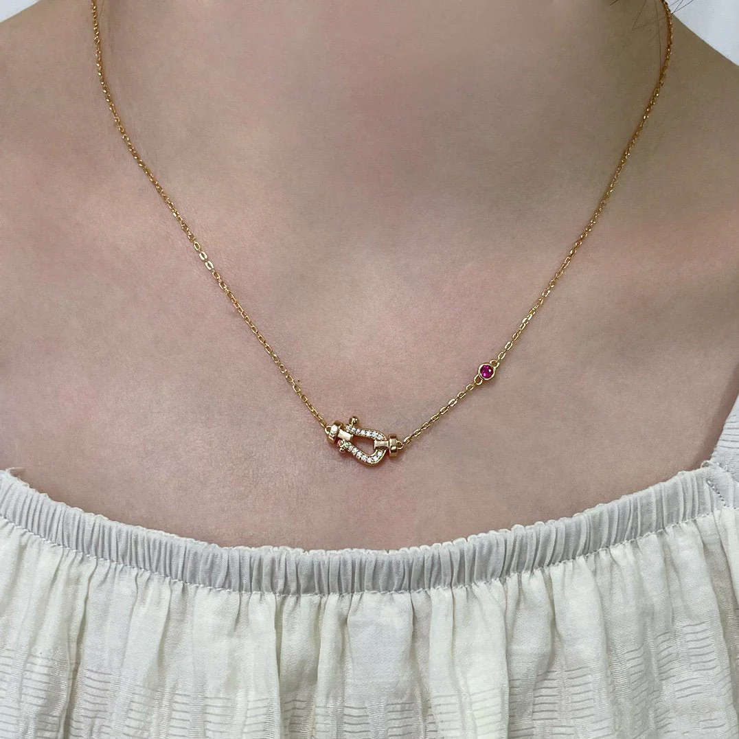 [FE]FORCE 10 DIAMOND PINK GOLD NECKLACE