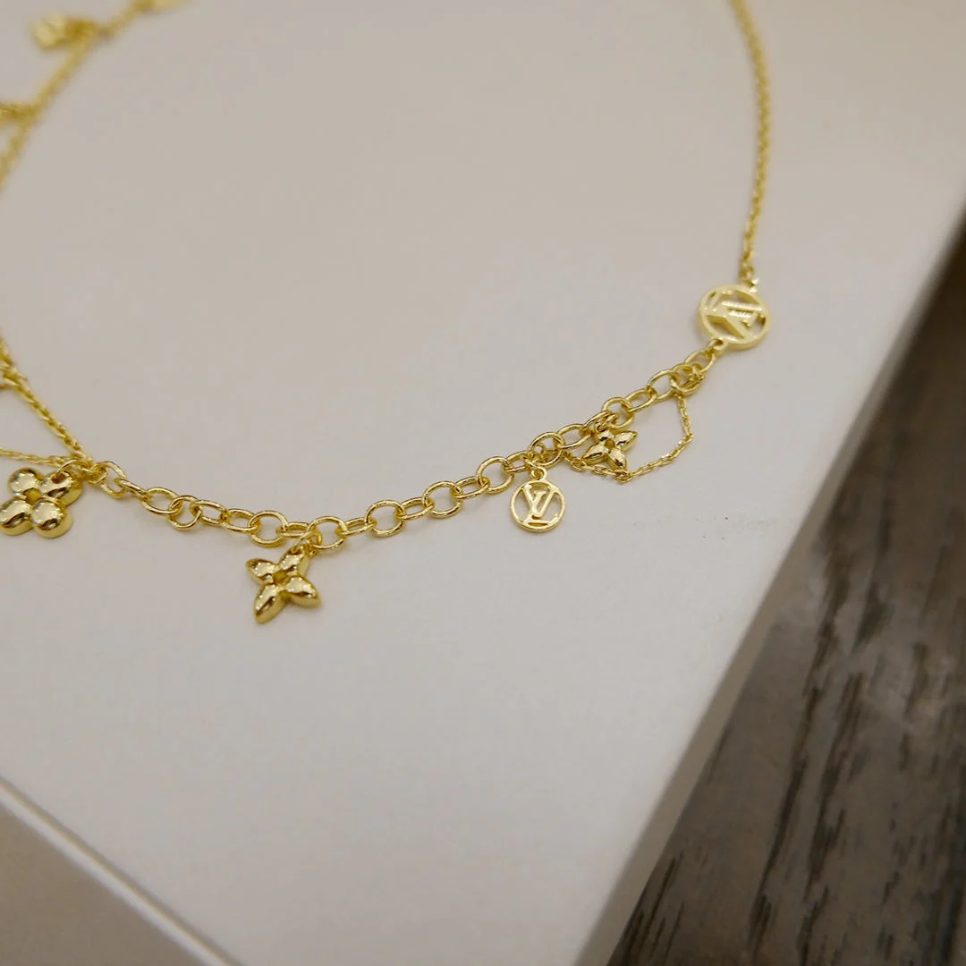 [Loui]BLOOMING SUPPLE NECKLACE BRASS