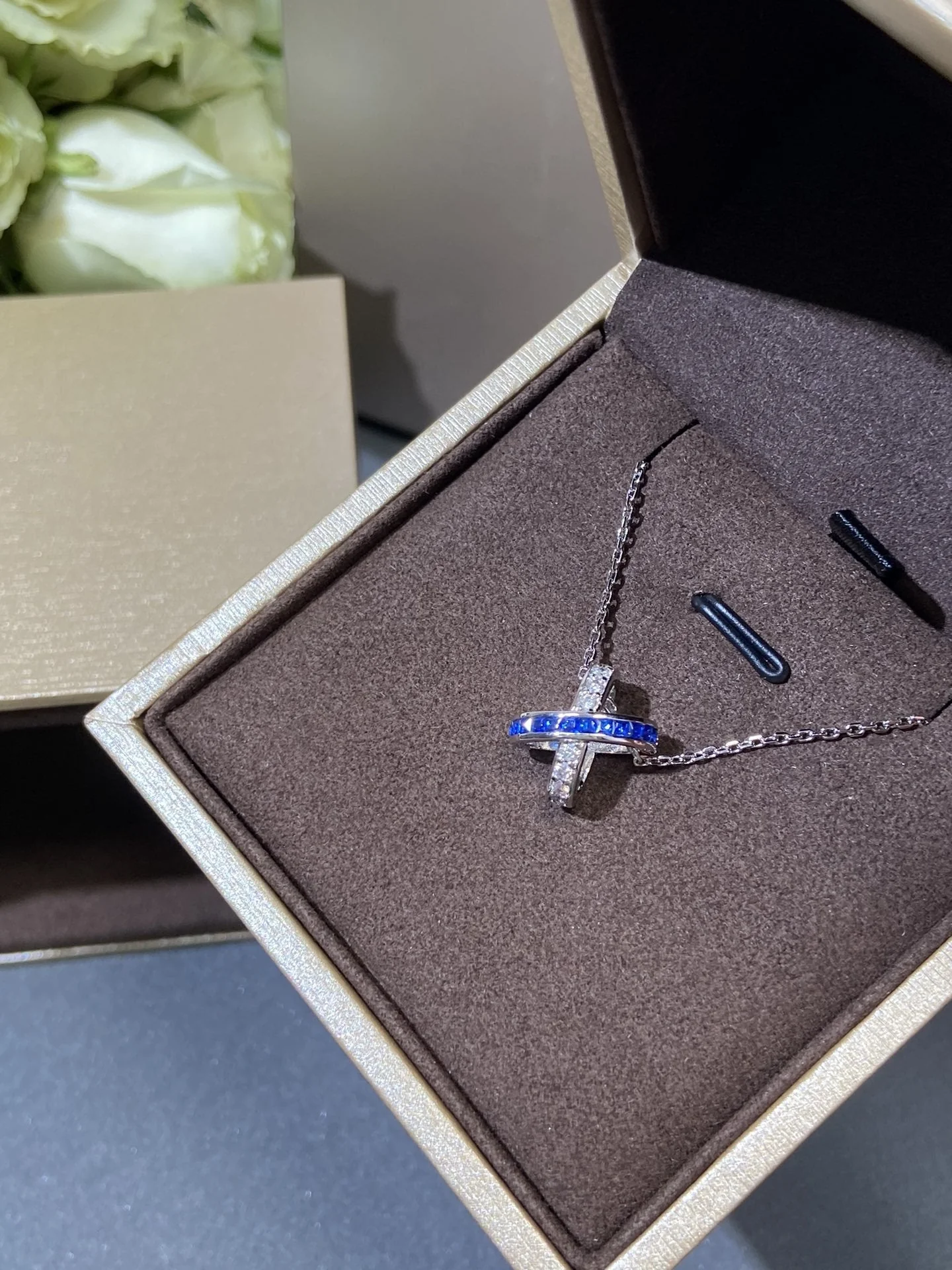 [CH]LIENS DIAMOND SILVER NECKLACE