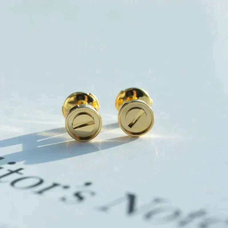 [Hmes]LOVE EARRINGS GOLD 10MM