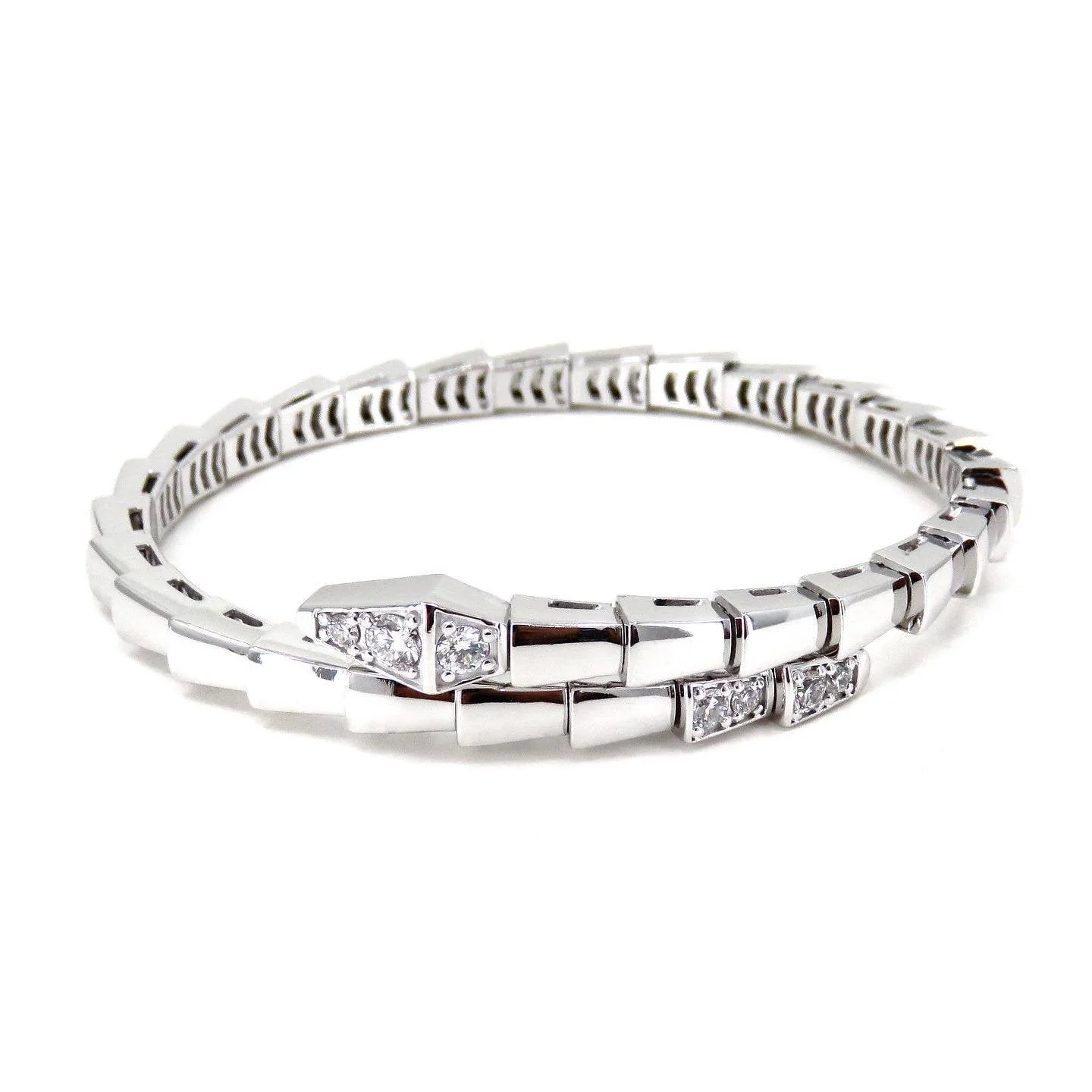 [BV]SERPENTI BRACELET DIAMONDS SILVER