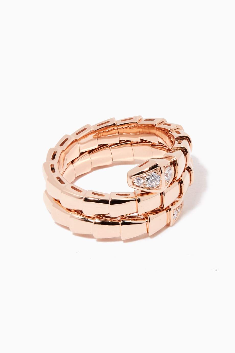 [BV]SERPENTS DOUBLE ROW DIAMOND RING