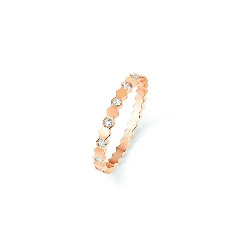 [CH]BEE LOVE RING PINK GOLD DIAMOND