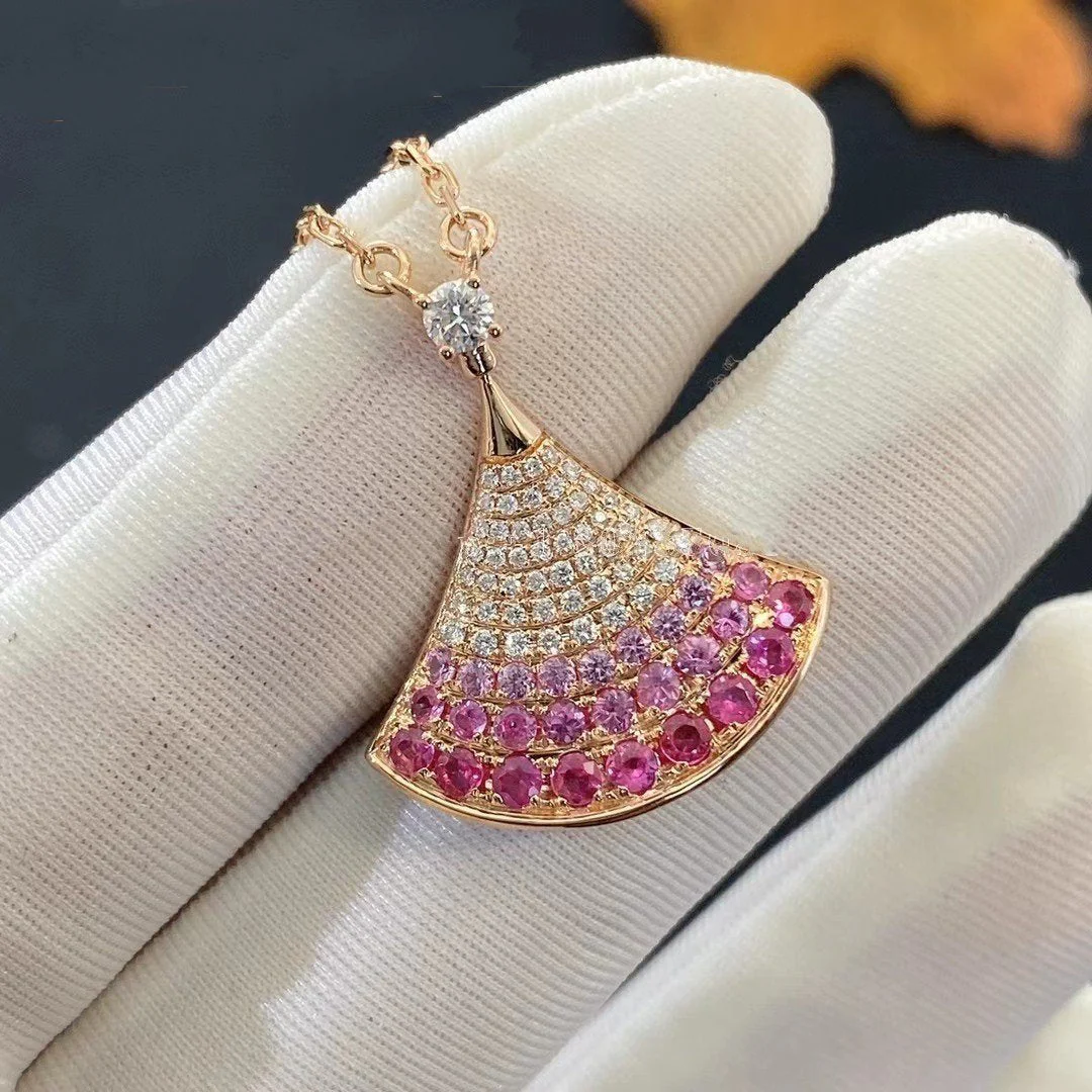 [BV]DREAM NECKLACE PINK GOLD PINK DIAMOND