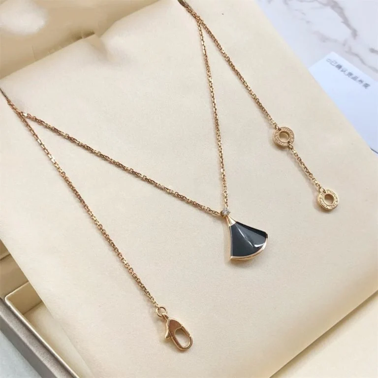[BV]DREAM NECKLACE ONYX 1 DIAMOND