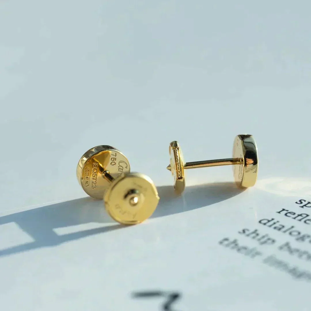 [Hmes]LOVE EARRINGS GOLD 10MM