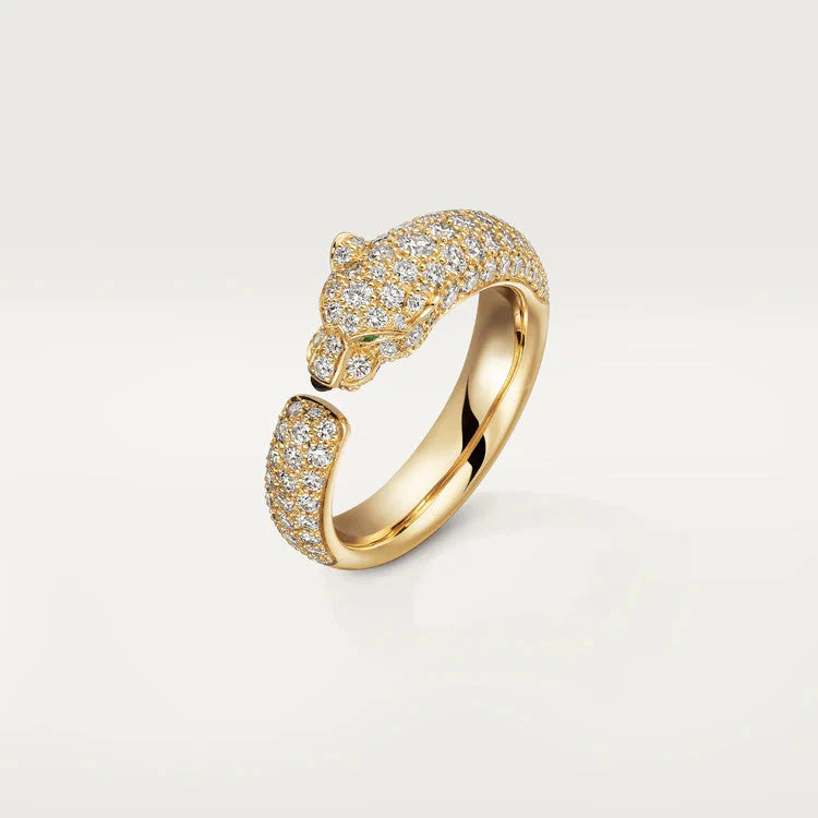 [CT]PANTHERE PINK GOLD DIAMOND RING