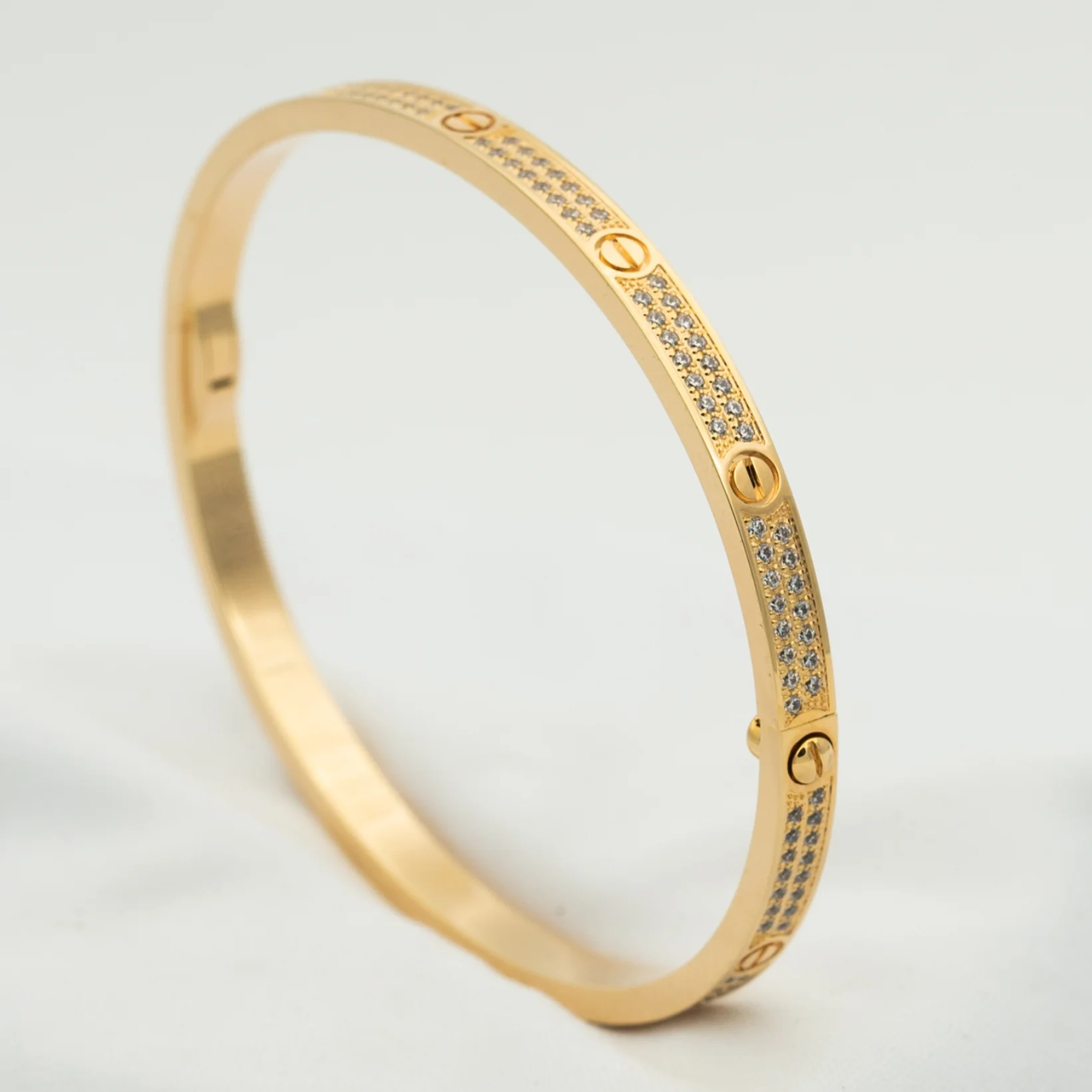 [CT]LOVE BRACELET 3.65MM DIAMOND-PAVED