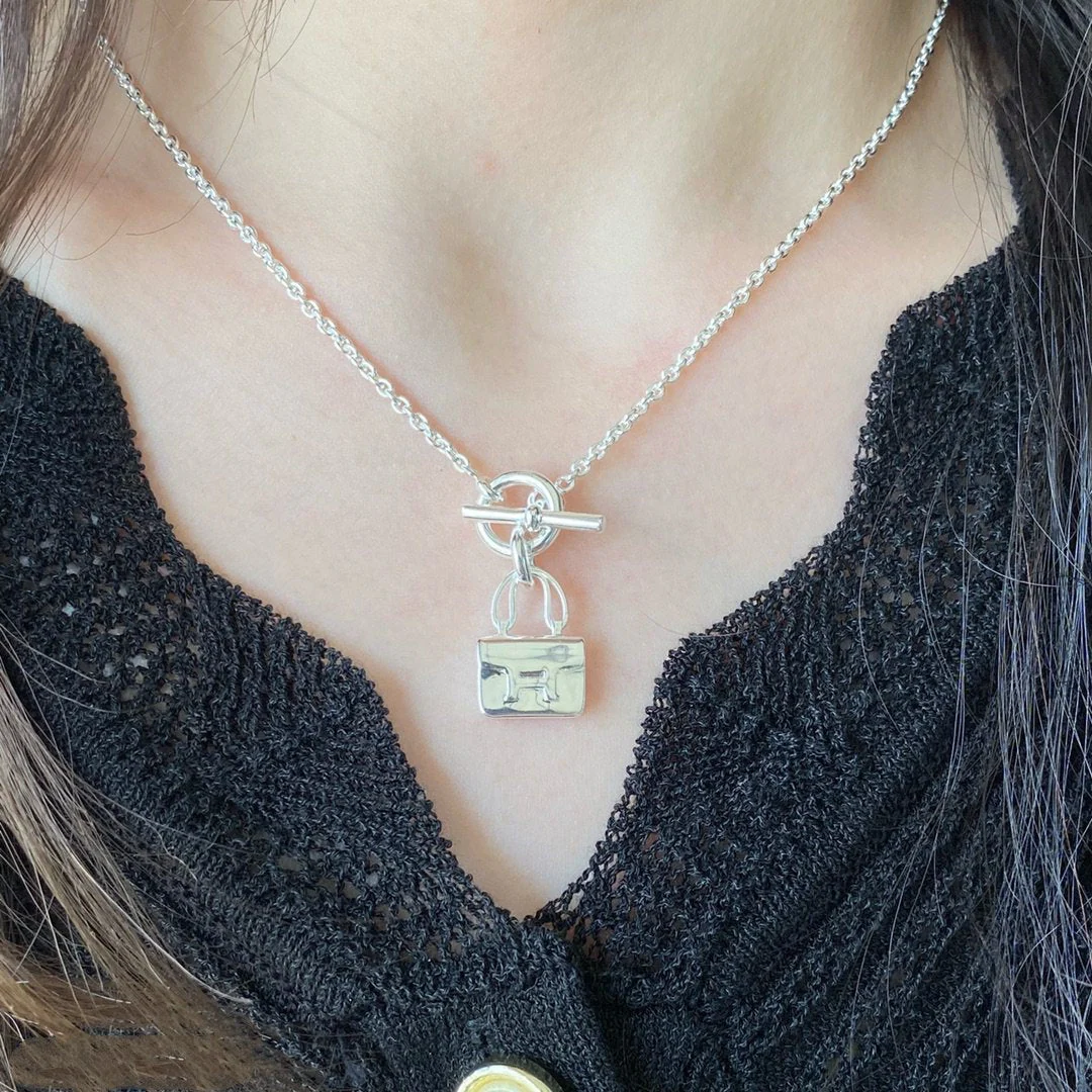 [Hmes]CONSTANCE PEDANT SILVER NECKLACE