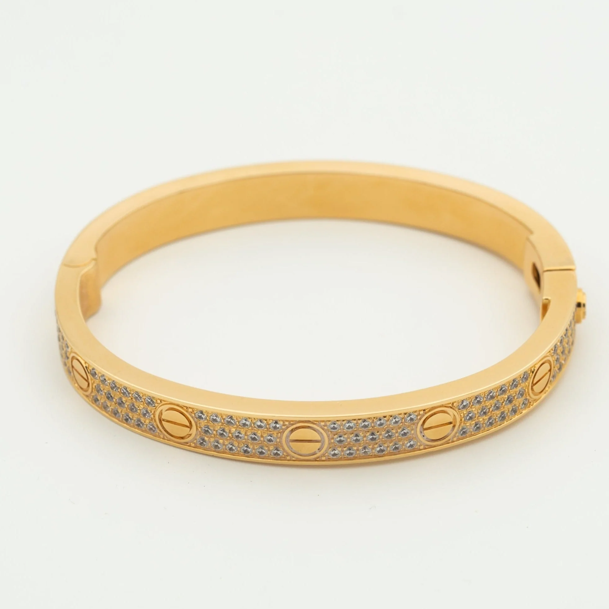 [CT]LOVE BRACELET 6.1MM DIAMOND-PAVED