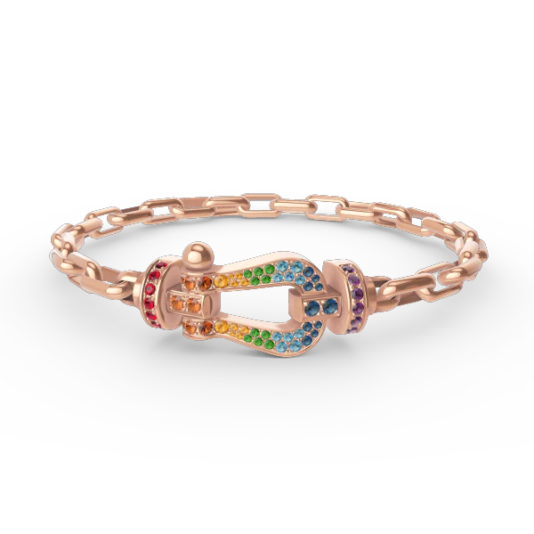 [FE]FORCE LARGE HORSESHOE CLASP  METAL BRACELET