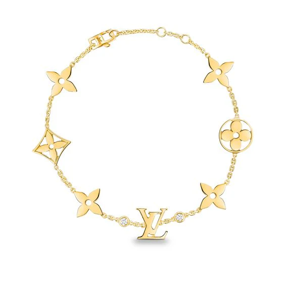 [Loui]STAR AND SUN 7 MOTIFS GOLD BRACELET