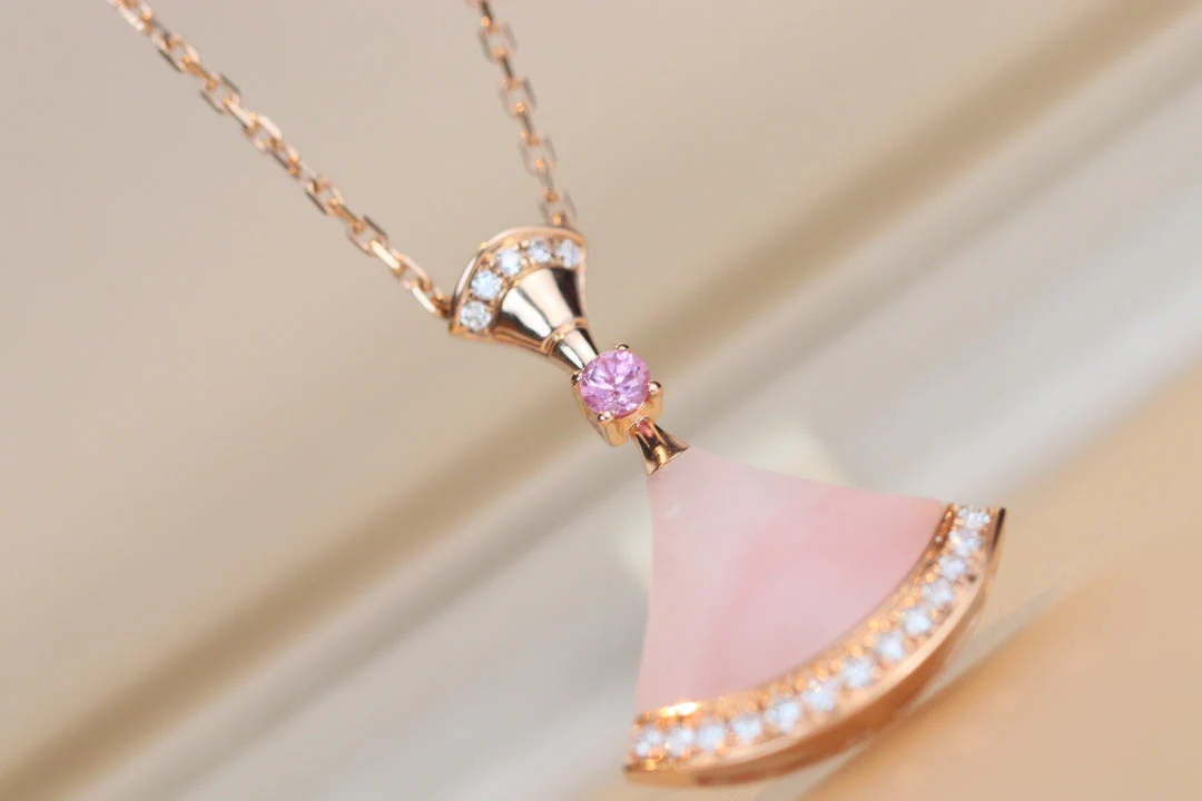 [BV]DREAM NECKLACE PINK MOP DIAMOND