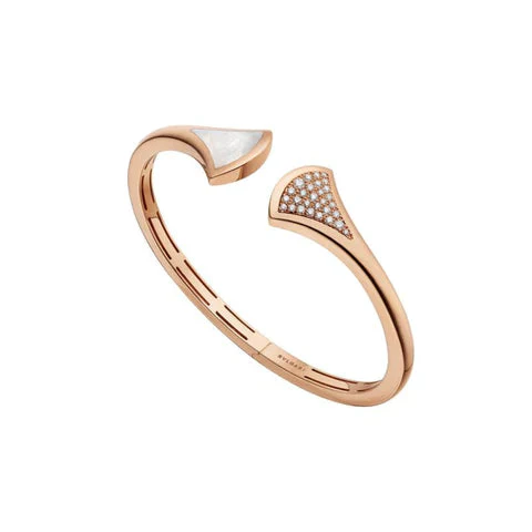 [BV]DREAM BRACELET OPEN PINK GOLD MOP DIAMOND